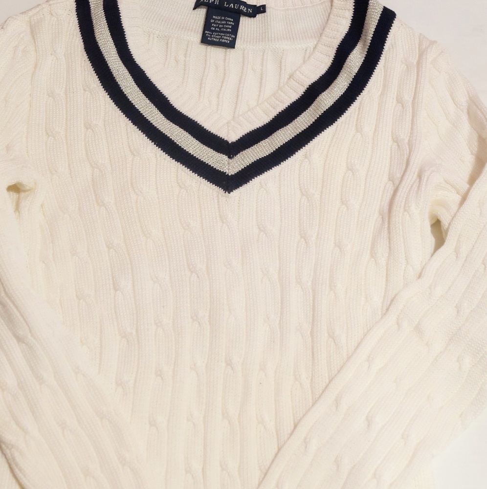 Ralph lauren v neck sweater